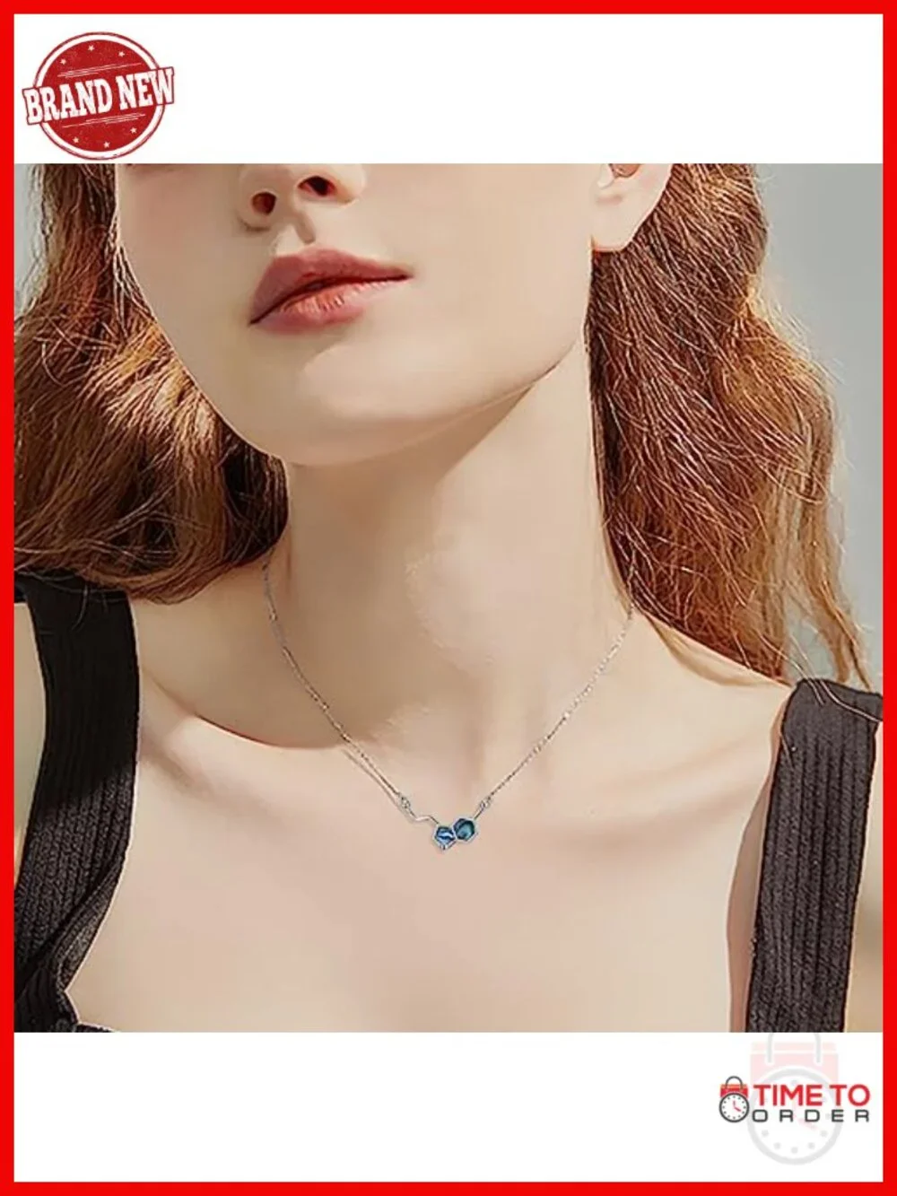 Serotonin Molecule Pendant Necklace 925 Sterling Silver Abalone Shell
